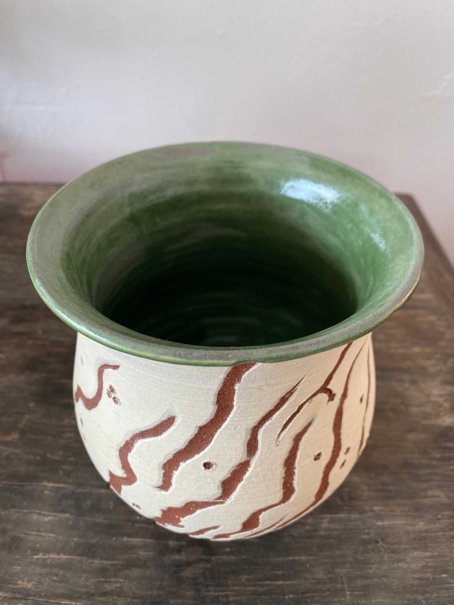 Earthen ware vase