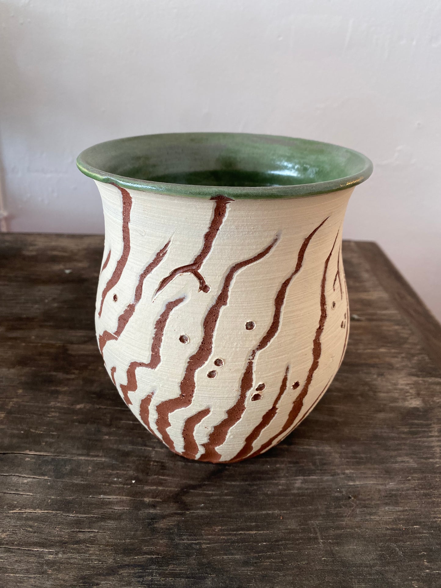 Earthen ware vase