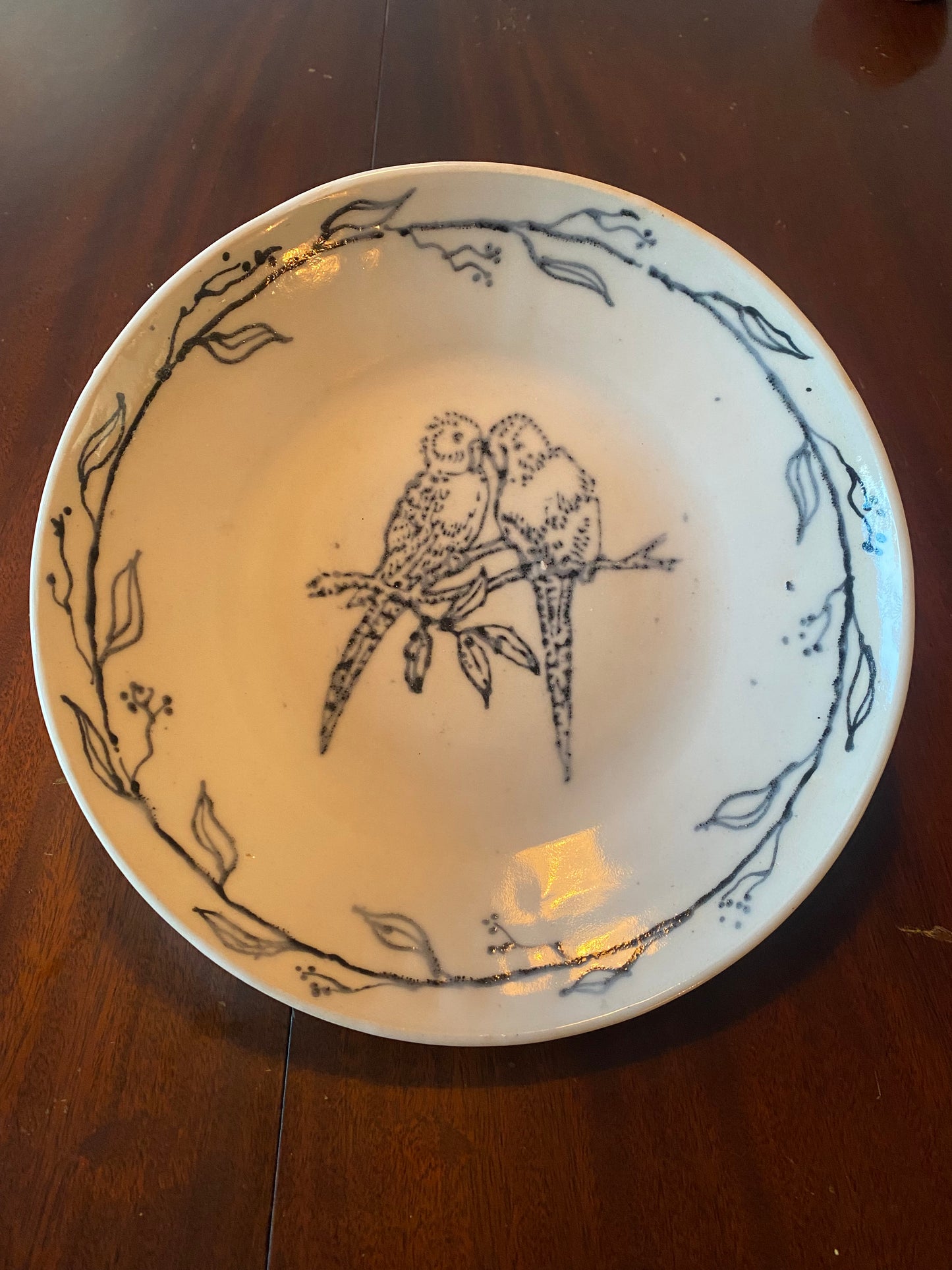 Love birds plate